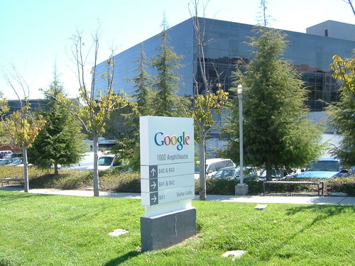 Foto da sede do Google no Vale do Silício.